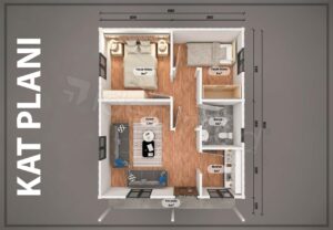 Alternative view of Konteyner Ev 48 m²