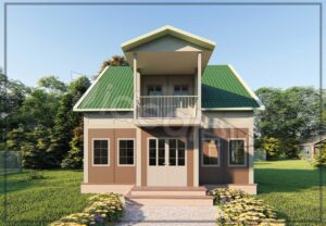 Dubleks Prefabrik Ev 123 m2 Dik Çatılı 16 Dubleks Prefabrik Ev 123 m2 Dik Çatılı - Görsel 4