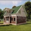 Dubleks Prefabrik Ev 123 m2 Dik Çatılı 2 Dubleks Prefabrik Ev 123 m2 Dik Çatılı 2