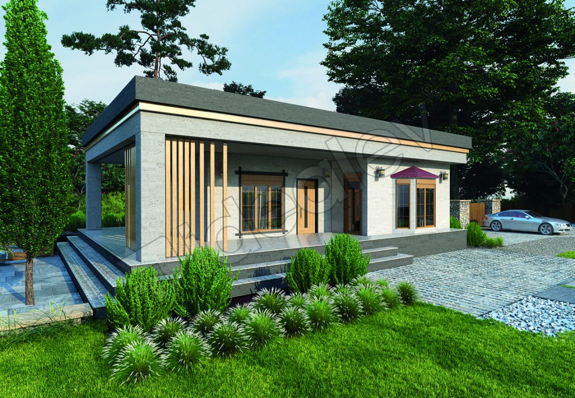 120 m2 Lüks Ihlara Prefabrik Ev Prefabrik Evim