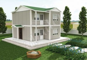 Ekonomik 92m² Dubleks Prefabrik Ev