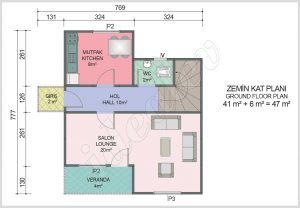 Ekonomik 92m² Dubleks Prefabrik Ev - Görsel 3