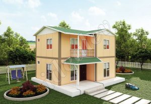 Ekonomik 100m² Dubleks Prefabrik Ev