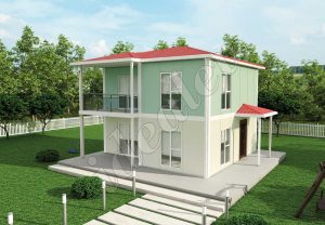 Ekonomik 118m² Dubleks Prefabrik Ev