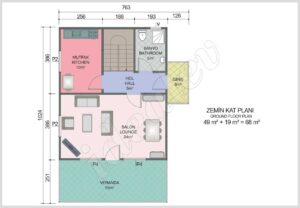 Ekonomik 122m² Dubleks Prefabrik Ev 10 Ekonomik 122m² Dubleks Prefabrik Ev - Görsel 3