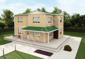 Ekonomik 142m² Dubleks Prefabrik Ev