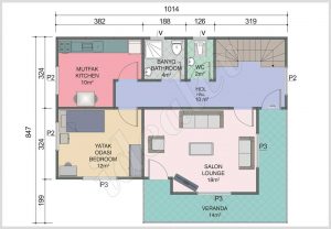Ekonomik 142m² Dubleks Prefabrik Ev - Görsel 3