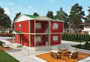 Ekonomik 153m² Dubleks Prefabrik Ev