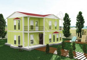 Ekonomik 155m² Dubleks Prefabrik Ev