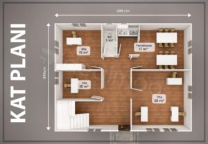 Alternative view of Prefabrik Ofis 204 m²