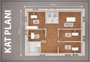 Prefabrik Ofis 204 m² - Görsel 3