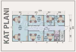 Alternative view of Prefabrik Ofis 82 m²