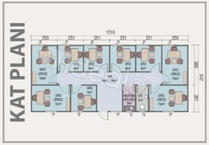 Alternative view of Prefabrik Ofis 98 m²