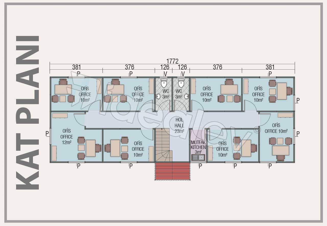 Prefabrik Ofis İşyeri Fiyatları ve Modelleri 3