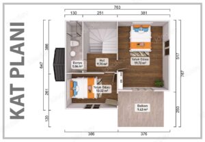 110 m2 Kampanyalı Dubleks Prefabrik Ev 10 110 m2 Kampanyalı Dubleks Prefabrik Ev - Görsel 3