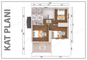 149 m2 Kampanyalı Dubleks Prefabrik Ev 9 149 m2 Kampanyalı Dubleks Prefabrik Ev - Görsel 3