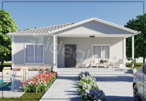 126 m2 Tek Katlı 3+1 Prefabrik Ev - Görsel 11