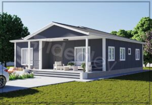 126 m2 Tek Katlı 3+1 Prefabrik Ev - Görsel 6