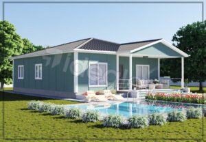 126 m2 Tek Katlı 3+1 Prefabrik Ev - Görsel 13