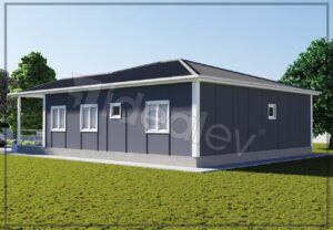 126 m2 Tek Katlı 3+1 Prefabrik Ev - Görsel 9