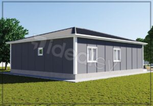 126 m2 Tek Katlı 3+1 Prefabrik Ev - Görsel 8