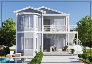 152 m2 Çift Katlı İkiz 2+1 Prefabrik Ev
