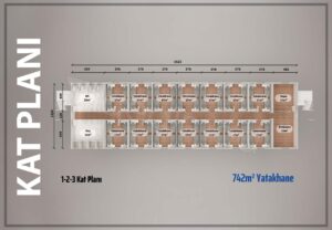 Alternative view of 742 m2 Prefabrik Yatakhane