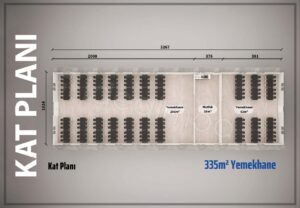 Alternative view of 335 m2 Prefabrik Yemekhane