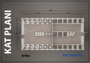 Alternative view of Prefabrik Tuvalet ve Duş 95m2