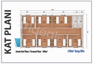 Konteyner Ofis 210 m2 8 Konteyner Ofis 210 m2 - Görsel 3