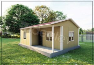 42 m2 Prefabrik Deprem Evi
