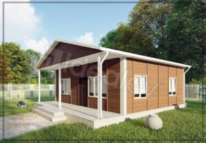 70 m2 Prefabrik Deprem Evi