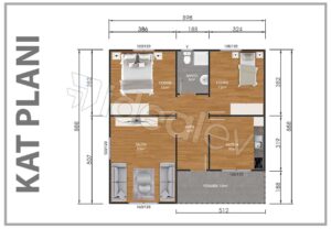 80 m2 Prefabrik Deprem Evi - Görsel 2