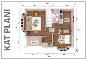 131 m2 Kampanyalı 4+1 Prefabrik Ev 13 131 m2 Kampanyalı 4+1 Prefabrik Ev - Görsel 3