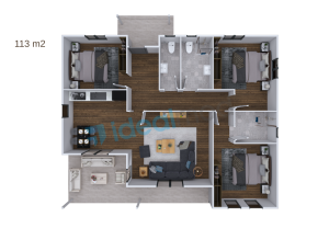 113 m2 Kampanyalı 3+1 Prefabrik Ev Yeni - Görsel 5