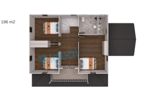 196 m2 Kampanyalı 4+1 Prefabrik Ev - Görsel 5