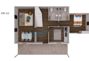 196 m2 Kampanyalı 4+1 Prefabrik Ev - Görsel 6