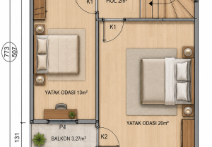 116 m2 Kampanyalı 2+1 Dubleks Prefabrik Ev 7 116 m2 Kampanyalı 2+1 Dubleks Prefabrik Ev - Görsel 3