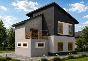 Alternative view of 165 m2 Dubleks Çelik Ev