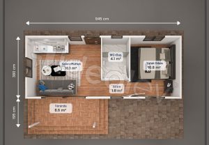 45 m2 Çelik Ev 7 45 m2 Çelik Ev - Görsel 3